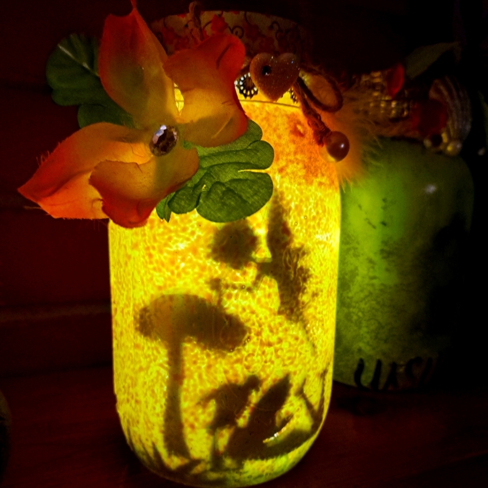 Handmade Enchantment Nite Lite Jar
